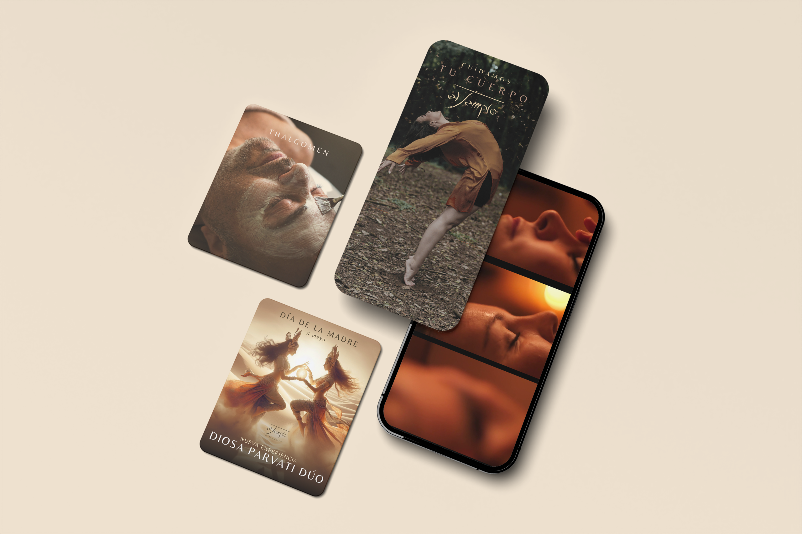 Diseño de mockups móviles con branding visual atractivo