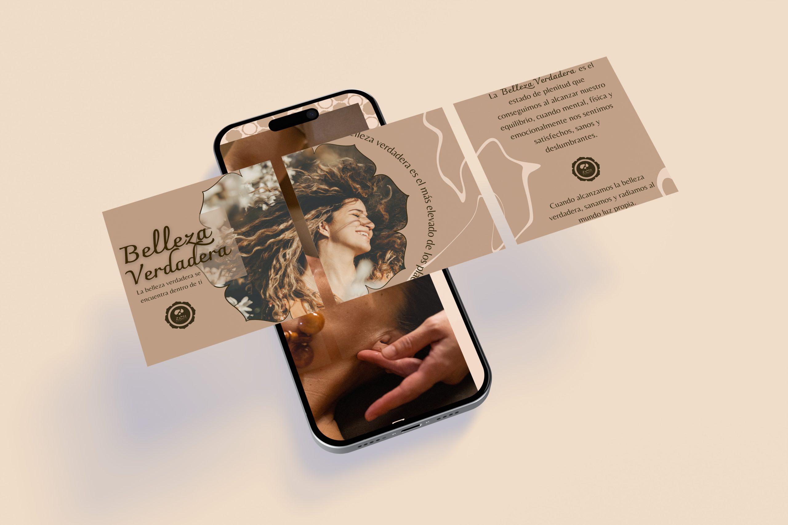 Portada para diseño de tarjetas de presentación con cabello femenino