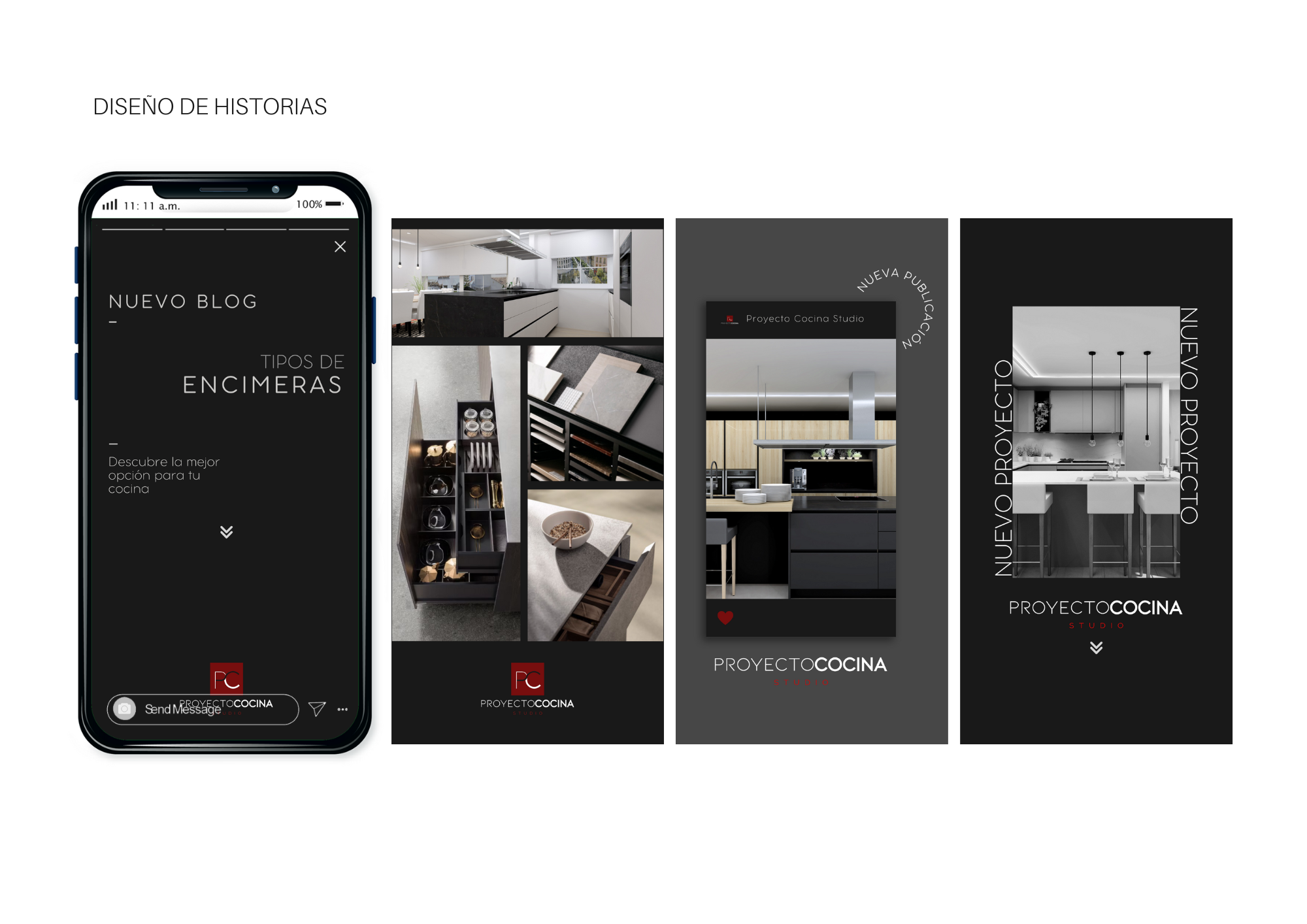 Diseño responsive de contenido social en Proyecto Cocina